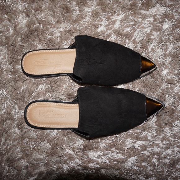 asos black mules